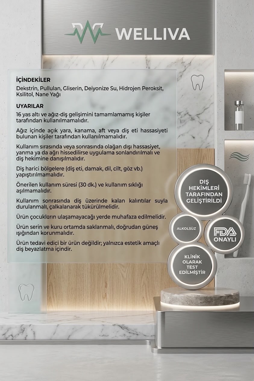 Diş Beyazlatma Bandı, Profesyonel Beyazlık, 14
Paket-28 Bant