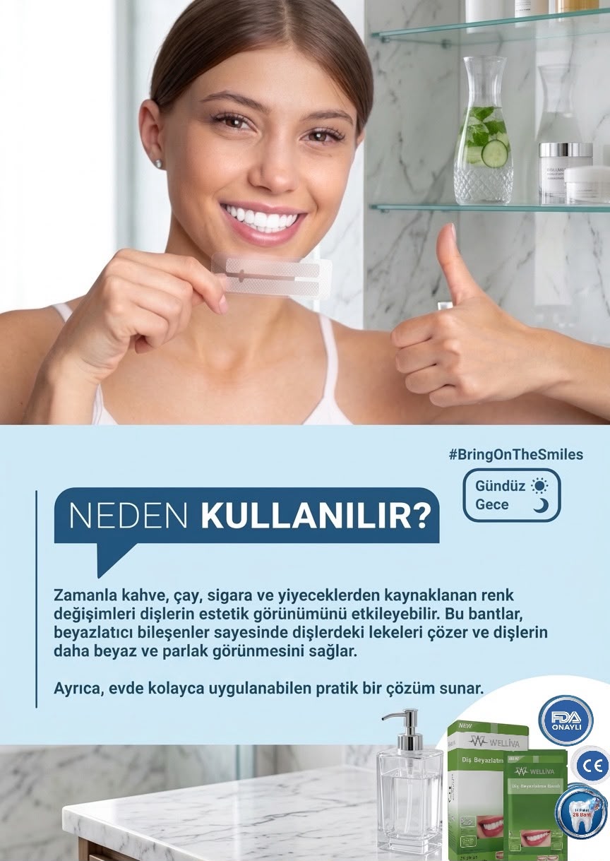Diş Beyazlatma Bandı, Profesyonel Beyazlık, 14
Paket-28 Bant