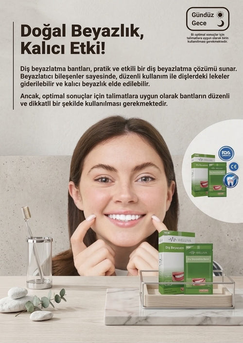 Diş Beyazlatma Bandı, Profesyonel Beyazlık, 14
Paket-28 Bant