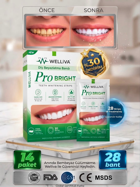 Diş Beyazlatma Bandı, Profesyonel Beyazlık, 14
Paket-28 Bant